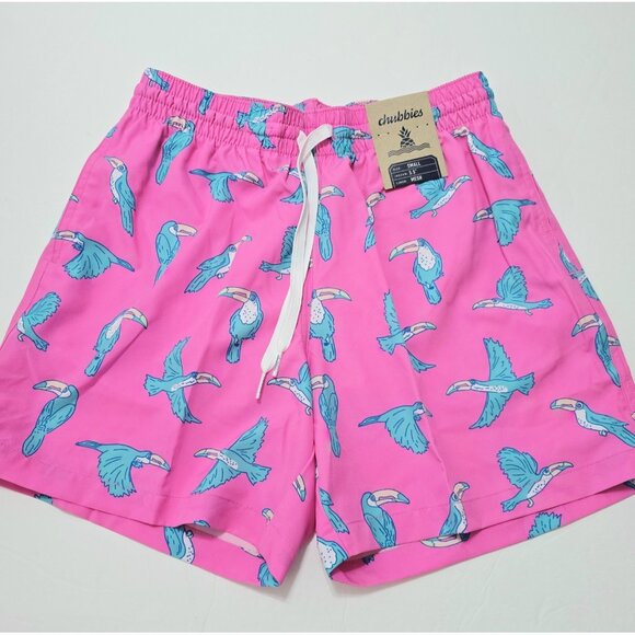 New Chubbies XL, XXL Men's 'Toucan Do Its' Stretch 5.5" Classic Swim Trunks - Picture 1 of 9